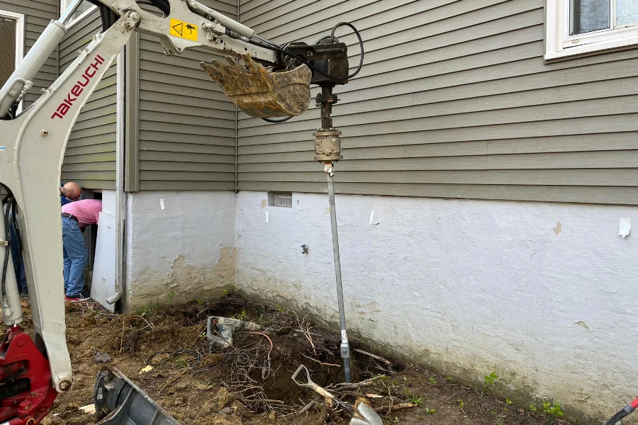 Helical Pier Installation in Decherd, TN